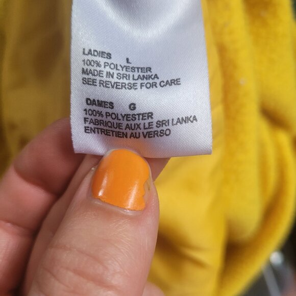 Yellow Fleece Zip, sz Large - Picture 10 of 10